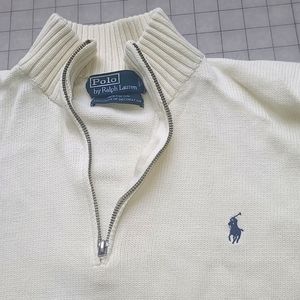 Polo by Ralph Lauren large 100% cotton sweater white men's or women's
